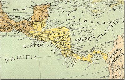 Map of the Caribbean